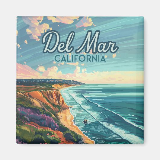 Aimant Del Mar California San Diego Beach Pacifique Vinta (Devant)