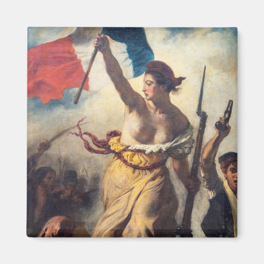 Aimant Delacroix - La Liberté guidant le peuple Gros plan (Devant)