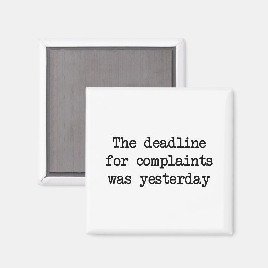 Aimant Délai de présentation des plaintes (Recto/Verso)