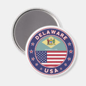 Aimant Delaware, T-shirt Delaware, autocollant Delaware (Recto/Verso)