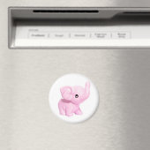 Aimant d'éléphant rose (In Situ (Lave-vaisselle))
