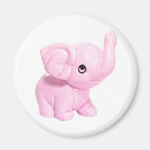 Aimant d'éléphant rose