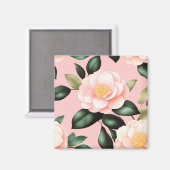 Aimant Délicat Camellia Florale (Recto/Verso)