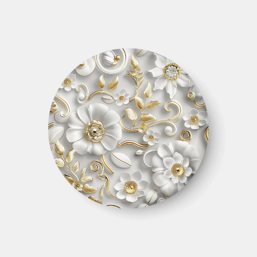 Aimant Délicat floral (Devant)