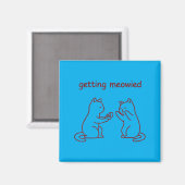 Aimant Demande en Mariage de Chat Getting Meowied (Recto/Verso)
