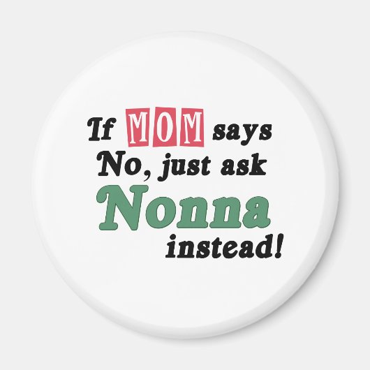 Aimant Demande juste à Nonna (Devant)