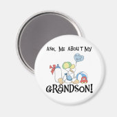 Aimant Demander à propos de mes tee-shirts et cadeaux pou (Recto/Verso)