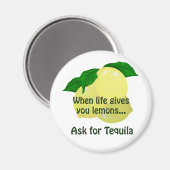 Aimant Demander l'aimant Tequila (Recto/Verso)