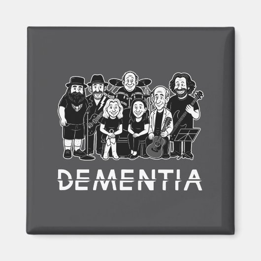 Aimant Dementia New Black  (Devant)