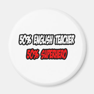 Aimant Demi-professeur d'anglais...Demi-super-héros