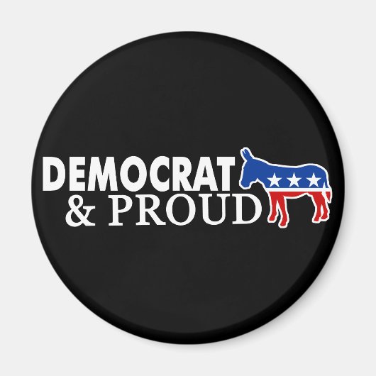 Aimant Démocrate et fier (Devant)