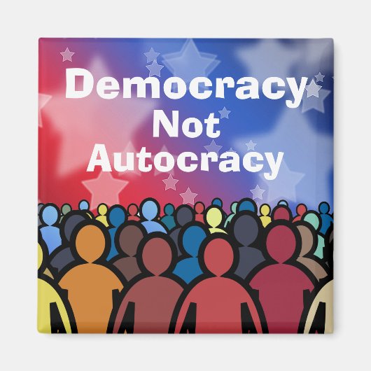 Aimant Démocratie et non-autocratie (Devant)