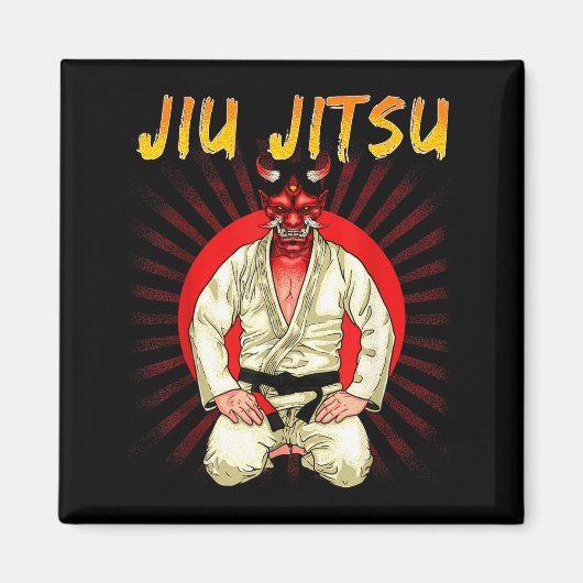 Aimant Démon brésilien Jiu Jitsu Oni (Devant)