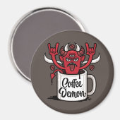 Aimant Démon du Café (Recto/Verso)