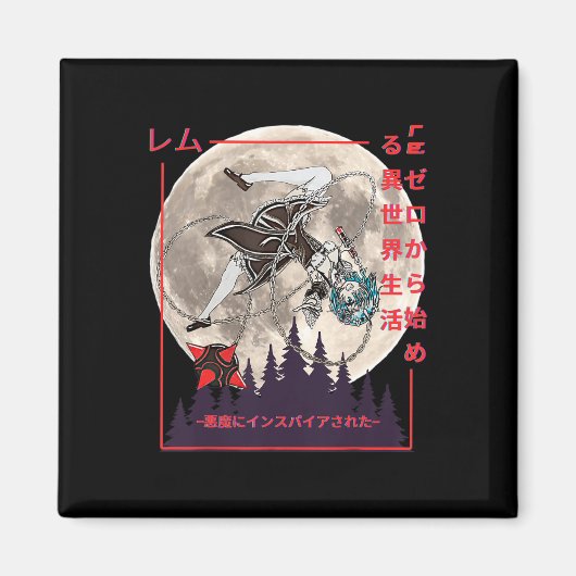 Aimant Demon Maid Japonais Anime Manga Style (Devant)