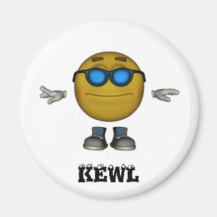 Aimant d'émoticône de KEWL