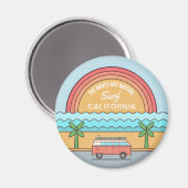 Aimant d'emplacement personnalisé Summer Surfer (Recto/Verso)