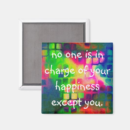 Aimant d'encouragement du bonheur (Recto/Verso)