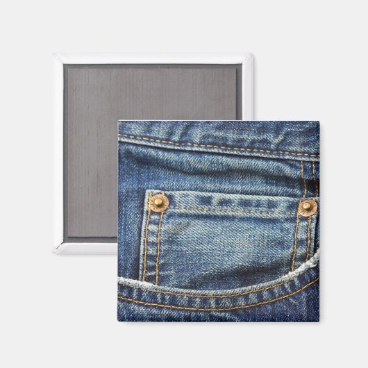 Aimant Denim - Blue Jean Pocket (Recto/Verso)