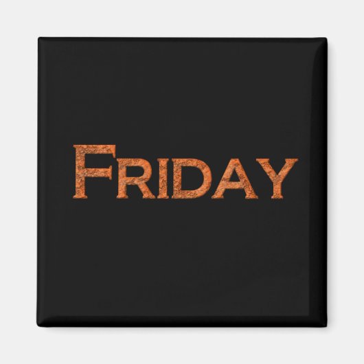 Aimant d'enseignement ou d'aide mémoire du vendred (Devant)