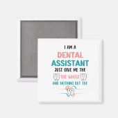 Aimant DENTAIRE DENTAIRE Drôle ASSISTANT Toute la dent (Recto/Verso)