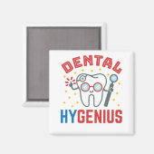 Aimant Dental Hygénie Hygiéniste RDH Drôle Appréciation (Recto/Verso)