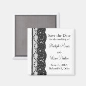 Aimant Dentelle française Enregistrer l'aimant de date (b (Recto/Verso)