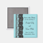 Aimant Dentelle française Enregistrer l'aimant de date (t (Recto/Verso)