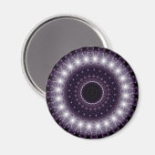 Aimant Dentelle ronde noire et blanche fantaisie (Recto/Verso)