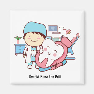 Aimant dentiste Animé avec dent