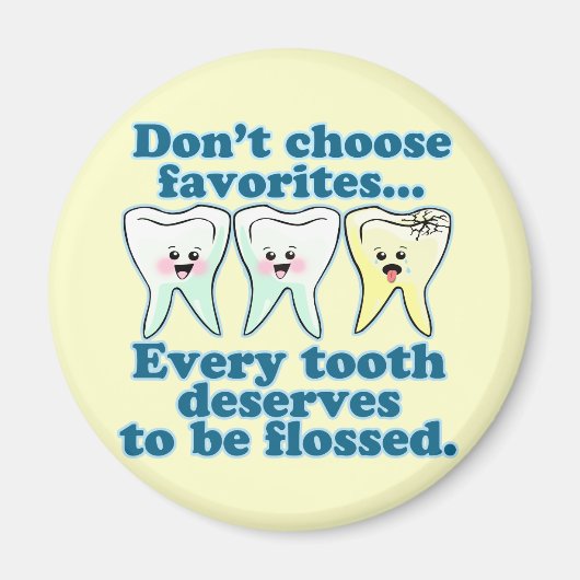 Aimant Dentiste drôle (Devant)