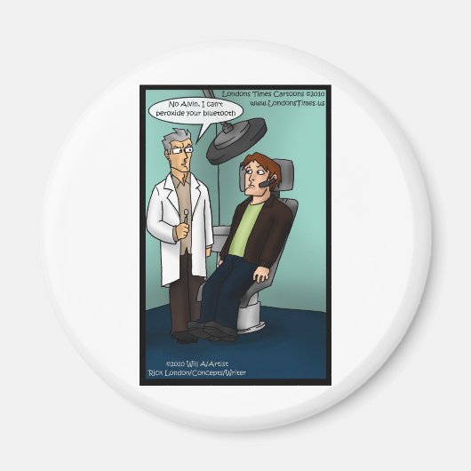 Aimant Dentiste Peroxyde Bluetooth ? Cartes Cadeaux Drôle (Devant)