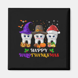 Aimant Dents Hallothanksmas Halloween Thanksgiving Christ