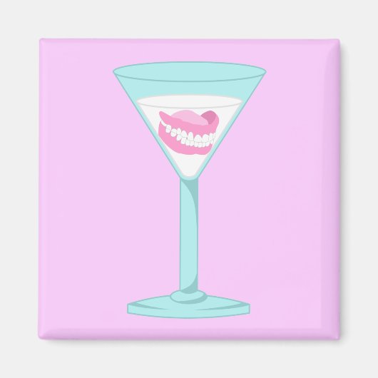 Aimant Dentures Faux dents Martini (Devant)