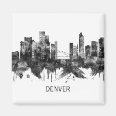 Aimant Denver Colorado Skyline (Devant)