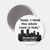 Aimant Denver High Town (Recto/Verso)