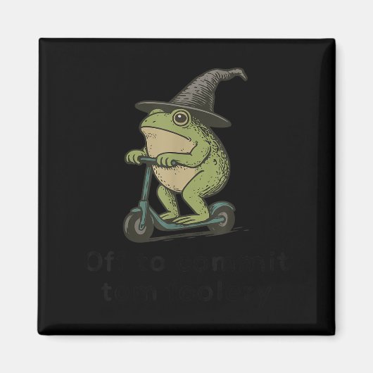 Aimant Départ Pour Engager Tom Foolery Frog, Drôle Whimsi (Devant)