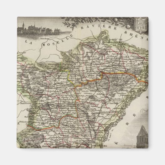 Aimant Département du Bas-Rhin (Devant)