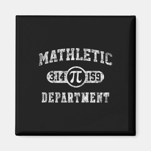 Aimant Département Mathletic 3.14159 Pi Day Prof de Maths (Devant)