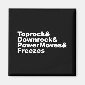 Aimant Déplacements de rupture (Breakdance) (Devant)