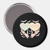 Aimant Déplaisant - Squelette Tenue De Main Coeurs Douce  (Recto/Verso)