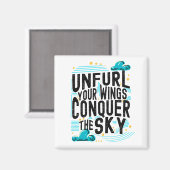 Aimant Déployez vos ailes à conquérir le ciel, Inspirer u (Recto/Verso)