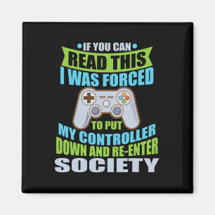Aimant Déposez la manette Réintégrez la société Drôle de 