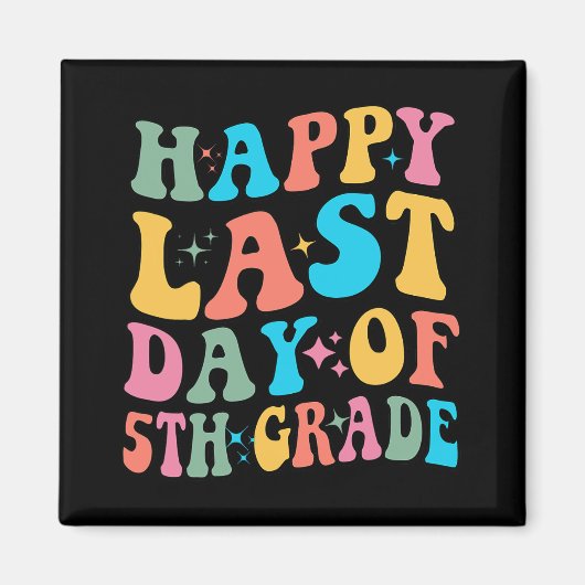 Aimant Dernier Jour De 5E Année Dernière Jour De L'École  (Devant)