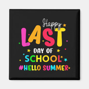 Aimant Dernier Jour D'école Bonjour L'été Élèves Et Ensei