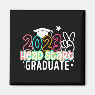 Aimant Dernier Jour D'école Enfants 2023 Diplômé Headstar