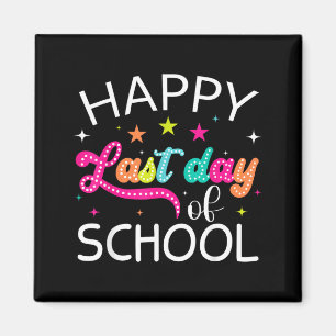Aimant Dernier jour d'école heureux d'été pour les enfant