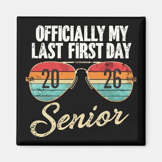 Aimant Dernier premier jour Senior 2026 (Devant)