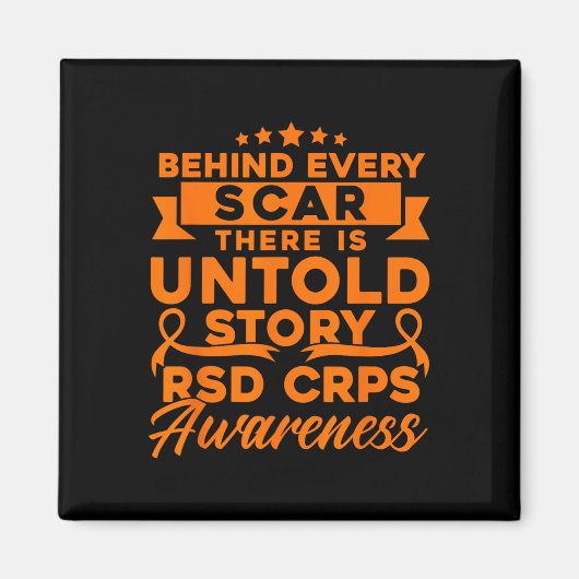 Aimant Derrière chaque Scar RSD RCPS sensibilisation (Devant)