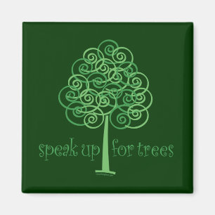Aimant Des arbres amoureux, écologiques, respectueux de